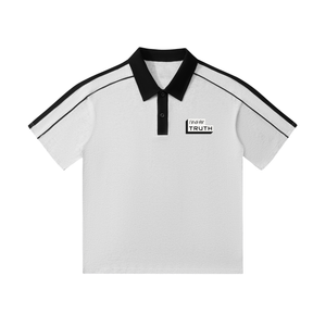 TruthorTruth Contrast Collar Short-Sleeve Polo Shirt