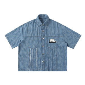 TruthorTruth Distressed Wash Short-Sleeve Shirt