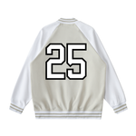 Load image into Gallery viewer, Truthortruth Two Tone Raglan Sleeve Varsity Jacket
