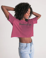 Load image into Gallery viewer, Purple Wave Women&#39;s All-Over Print Lounge Cropped Tee
