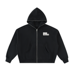 Load image into Gallery viewer, Find What Makes You Happy Fleeced Full-Zip Boxy Hoodie
