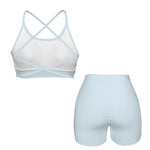 Load image into Gallery viewer, TruthorTruth Cross Back Bra &amp; Shorts Set
