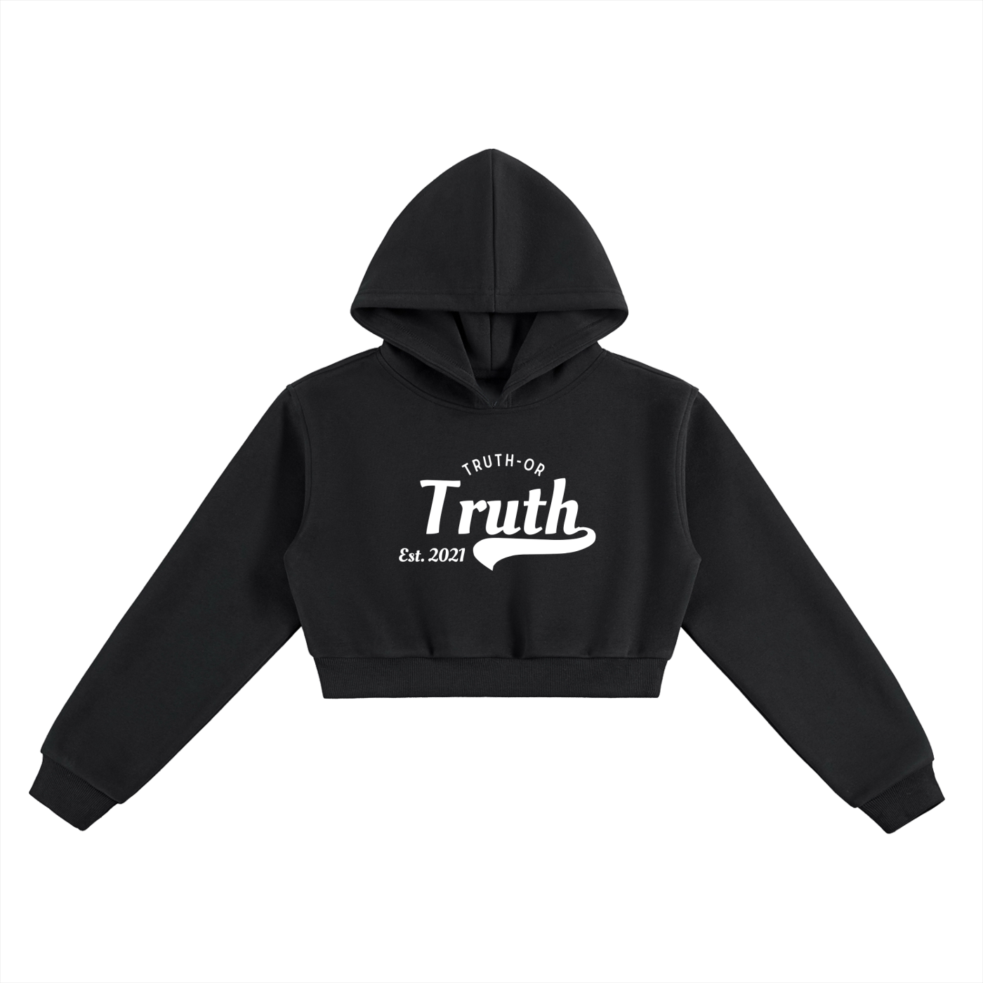 Alternate Logo Essential Cropped Hoodie