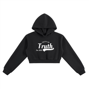 Alternate Logo Essential Cropped Hoodie