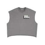 Load image into Gallery viewer, Truthortruth Embroidered French Terry Boxy Tank Top
