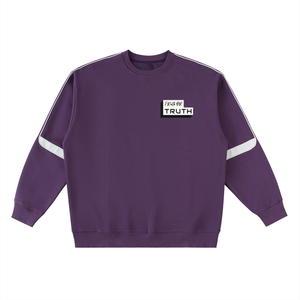 TruthorTruth Oversized Crewneck Taped Sweatshirt