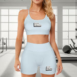 Load image into Gallery viewer, TruthorTruth Cross Back Bra &amp; Shorts Set
