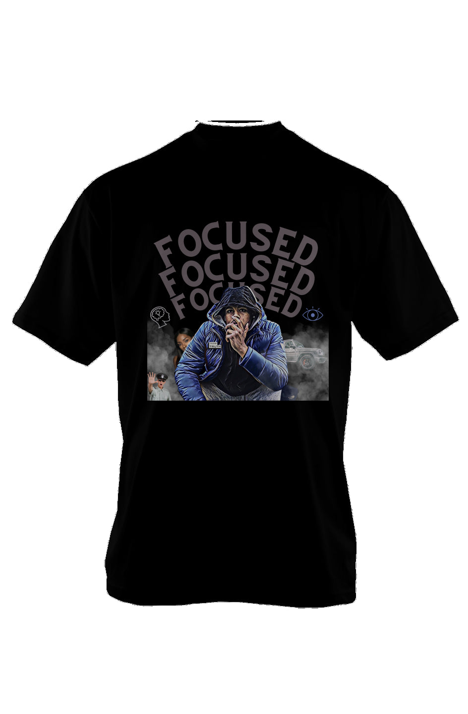 Focused Oversized Heavyweight T Shirt