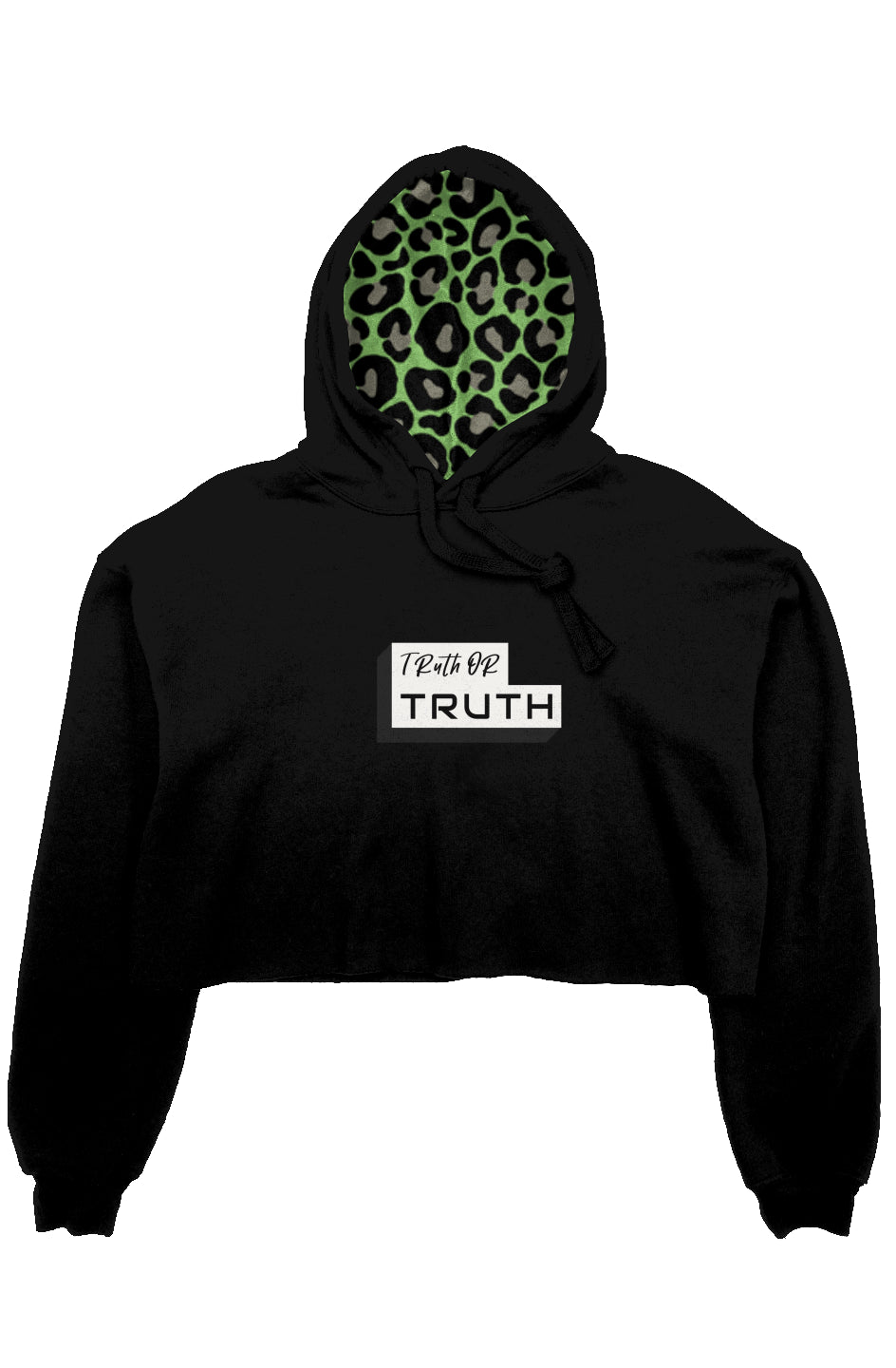 crop fleece hoodie