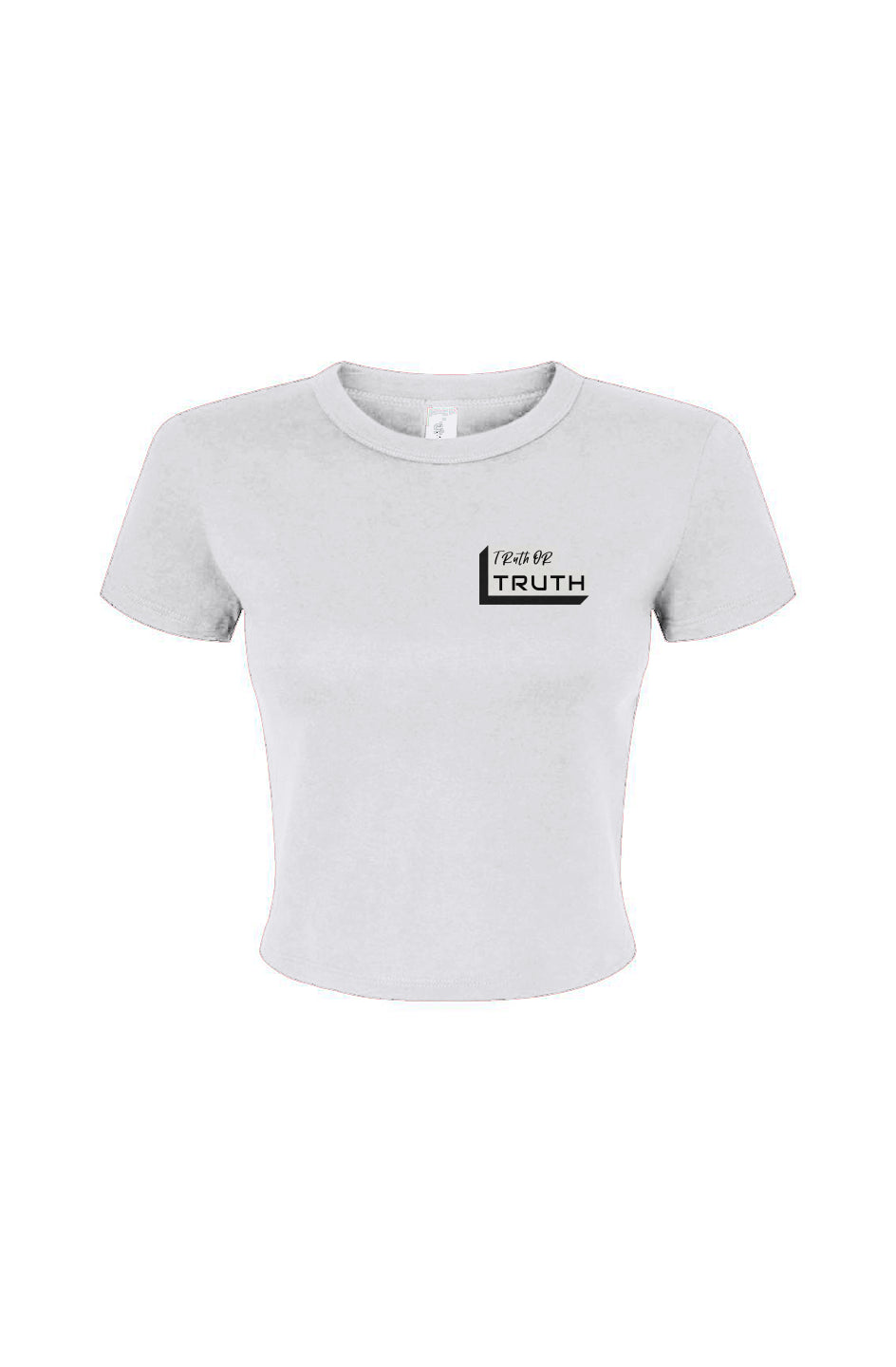 Truthortruth Logo Women's Micro Rib Baby Tee