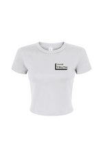 Load image into Gallery viewer, Truthortruth Logo Women&#39;s Micro Rib Baby Tee
