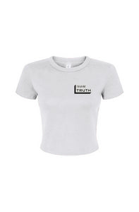 Truthortruth Logo Women's Micro Rib Baby Tee