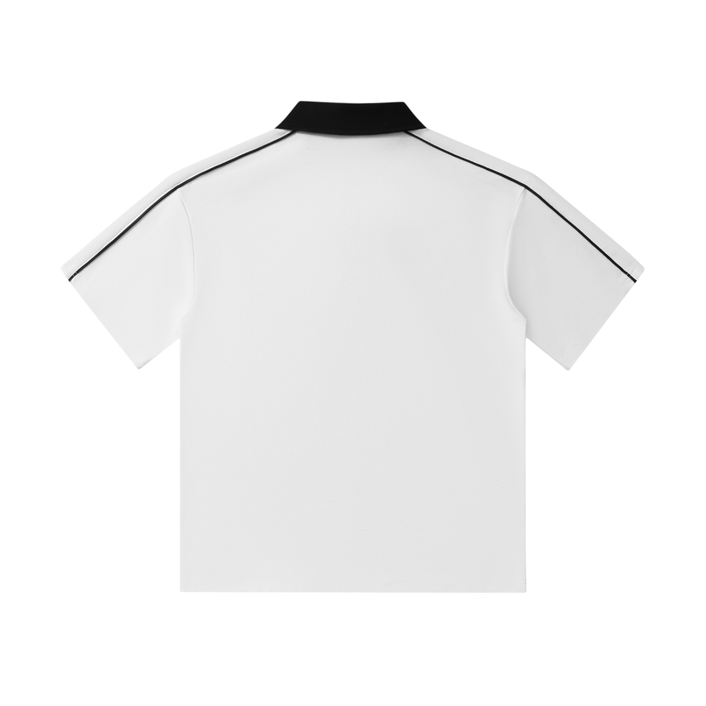 TruthorTruth Contrast Collar Short-Sleeve Polo Shirt