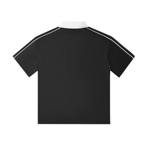 TruthorTruth Contrast Collar Short-Sleeve Polo Shirt