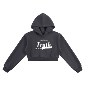 Alternate Logo Essential Cropped Hoodie