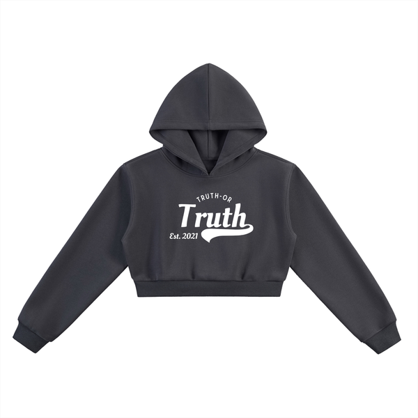 Alternate Logo Essential Cropped Hoodie – TruthorTruth Alternate Logo Essential Cropped Hoodie – TruthorTruth