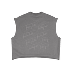 Load image into Gallery viewer, Truthortruth Embroidered French Terry Boxy Tank Top
