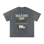 Load image into Gallery viewer, Walk In Your Light Snow Washed Oversized Cotton T-Shirt
