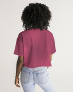 Load image into Gallery viewer, Purple Wave Women&#39;s All-Over Print Lounge Cropped Tee

