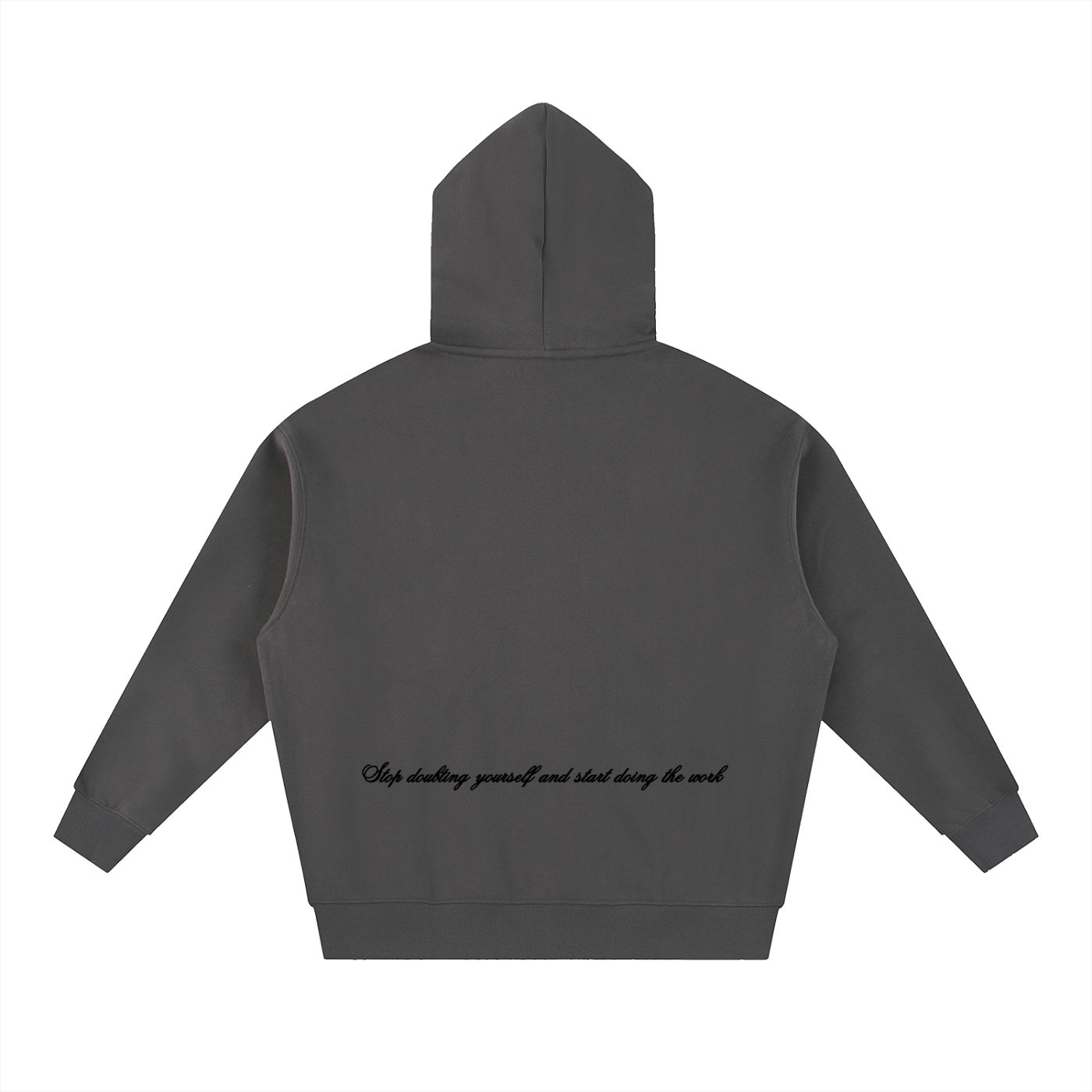 Do The Self Work Essential Oversized Fleece Boxy Hoodie