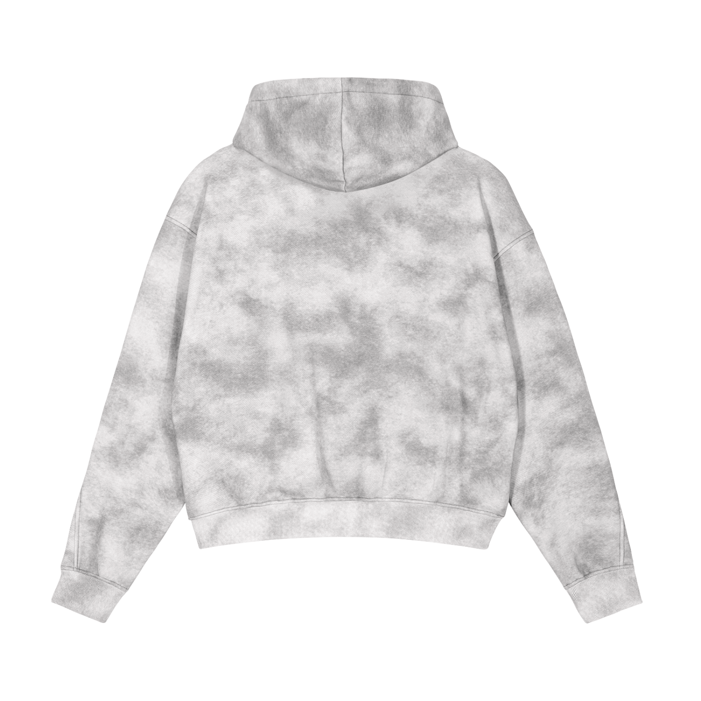 TruthorTruth Washed Boxy Zip-up Fleece Hoodie