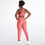 Load image into Gallery viewer, Coral Padded Sports Bra &amp; Leggings - AOP
