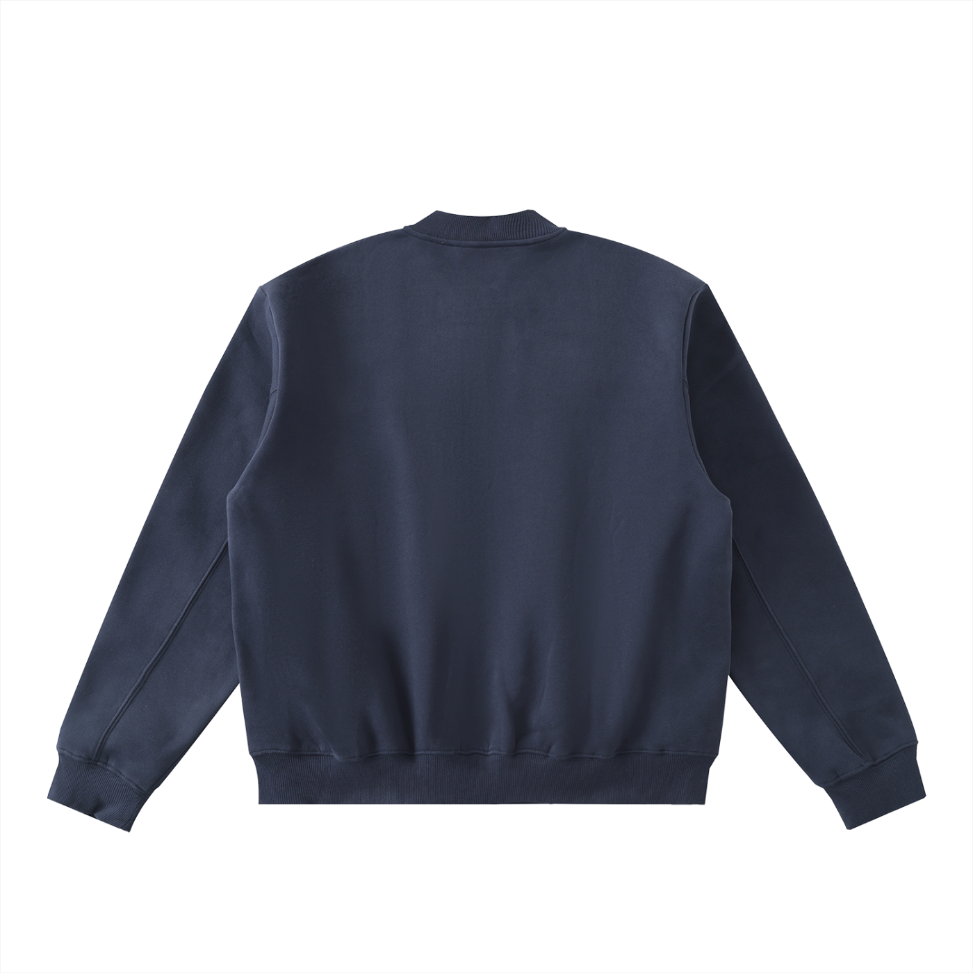 Truthortruth Essential Zip-Up Fleeced Varsity Jacket