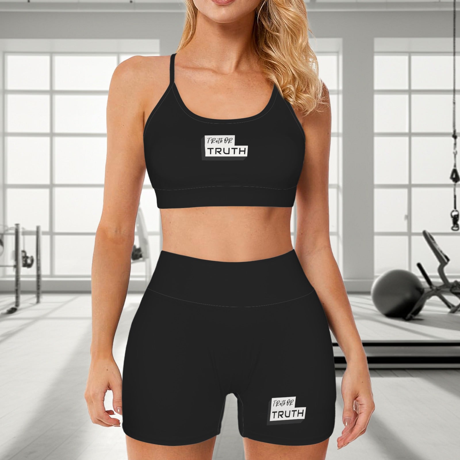 TruthorTruth Cross Back Bra & Shorts Set