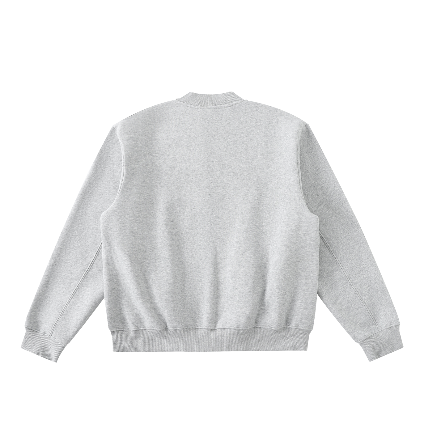 Truthortruth Essential Zip-Up Fleeced Varsity Jacket