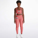 Load image into Gallery viewer, Coral Padded Sports Bra &amp; Leggings - AOP
