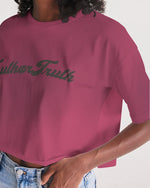 Load image into Gallery viewer, Purple Wave Women&#39;s All-Over Print Lounge Cropped Tee
