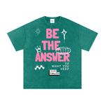 Load image into Gallery viewer, Be The Answer Snow Washed Oversized Cotton T-Shirt
