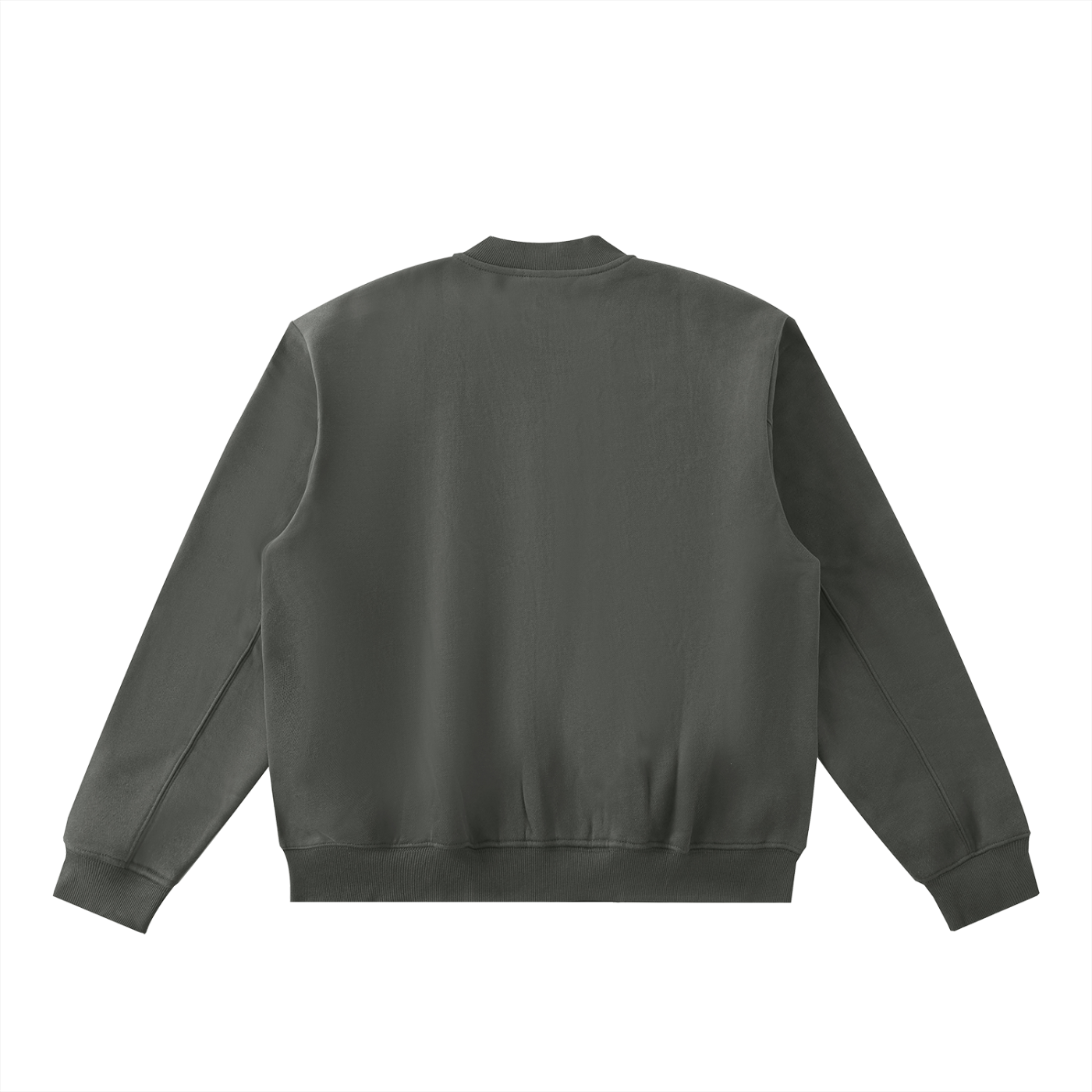Truthortruth Essential Zip-Up Fleeced Varsity Jacket