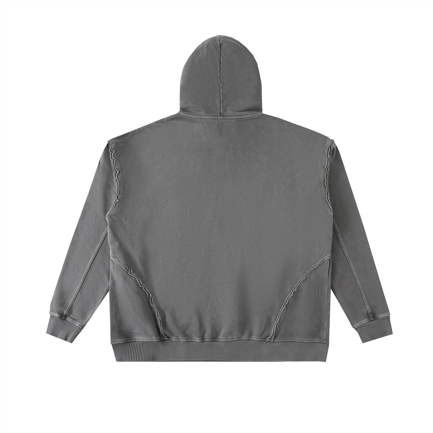 Truthortruth Raw-Seam Enzyme Washed Hoodie