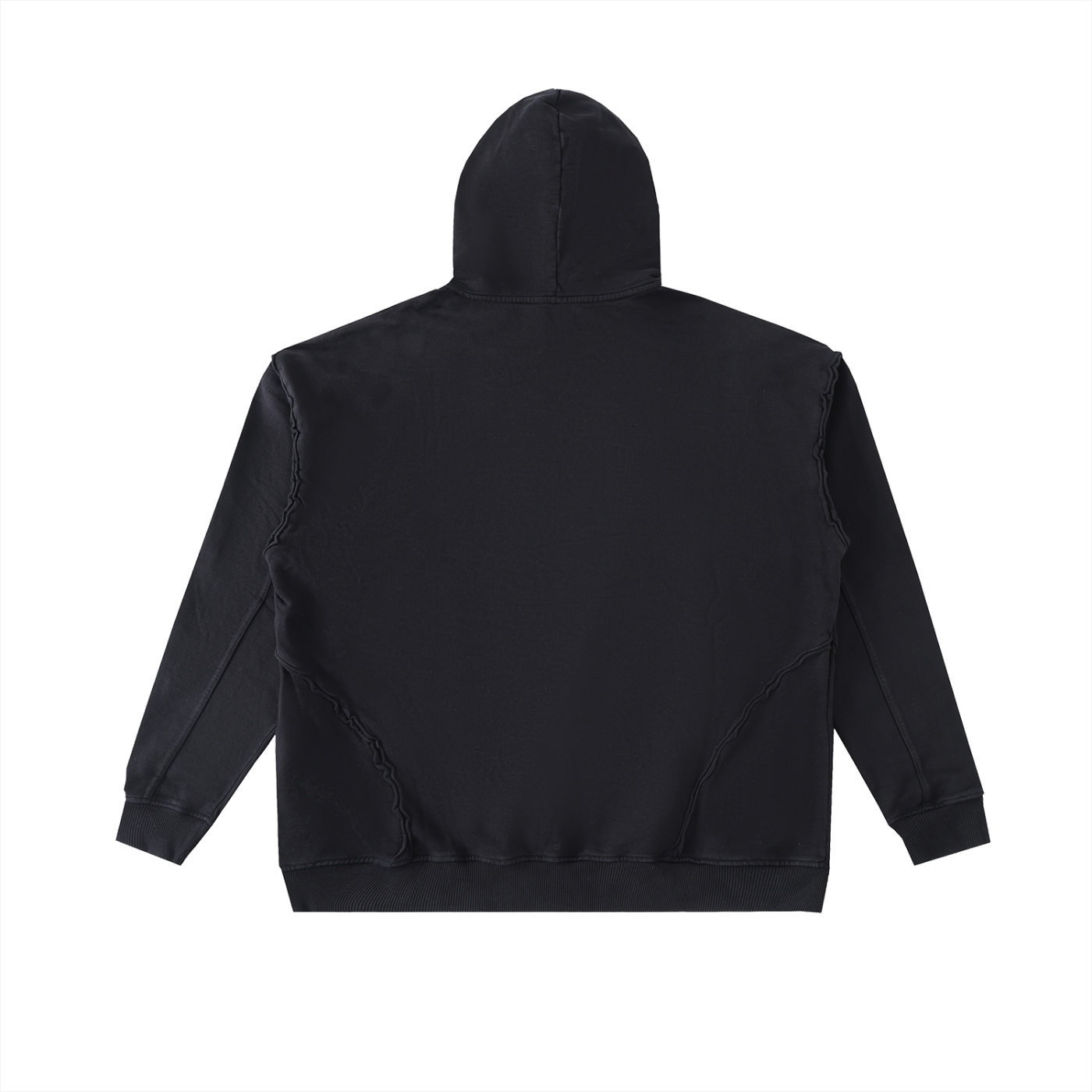Truthortruth Raw-Seam Enzyme Washed Hoodie