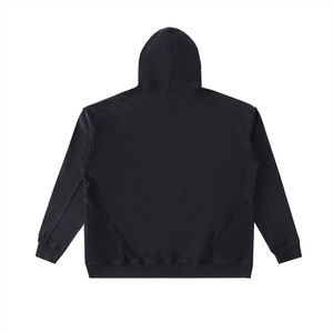 Truthortruth Raw-Seam Enzyme Washed Hoodie