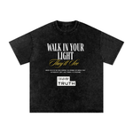 Load image into Gallery viewer, Walk In Your Light Snow Washed Oversized Cotton T-Shirt
