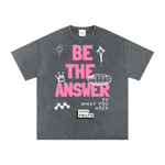 Load image into Gallery viewer, Be The Answer Snow Washed Oversized Cotton T-Shirt
