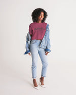 Load image into Gallery viewer, Purple Wave Women&#39;s All-Over Print Lounge Cropped Tee

