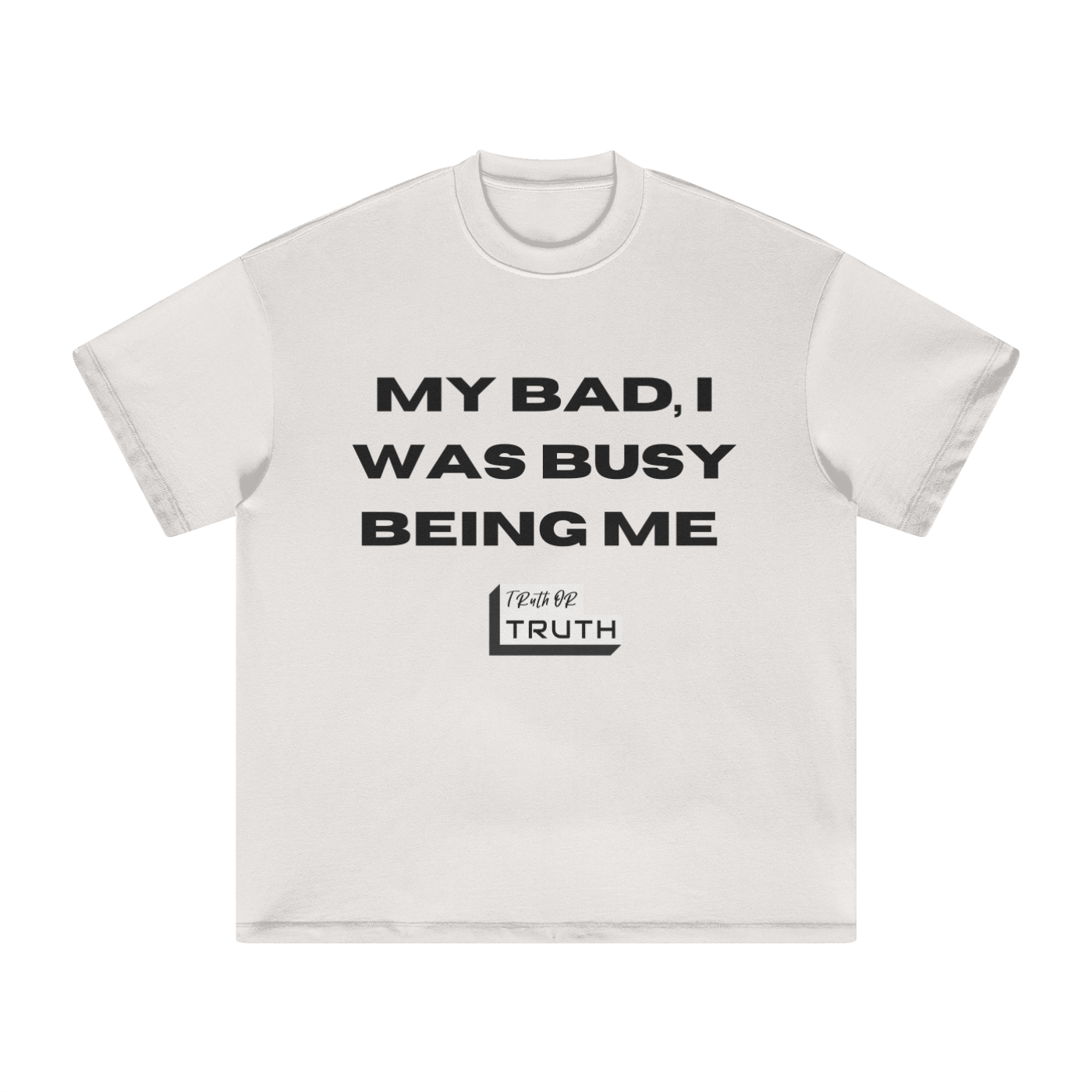 Busy Being Me Heavyweight Earth Tone FOG T-Shirt - 305GSM