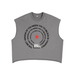 Load image into Gallery viewer, Best Version of You French Terry Boxy Tank Top
