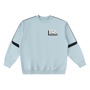 TruthorTruth Oversized Crewneck Taped Sweatshirt