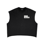 Load image into Gallery viewer, Truthortruth Embroidered French Terry Boxy Tank Top

