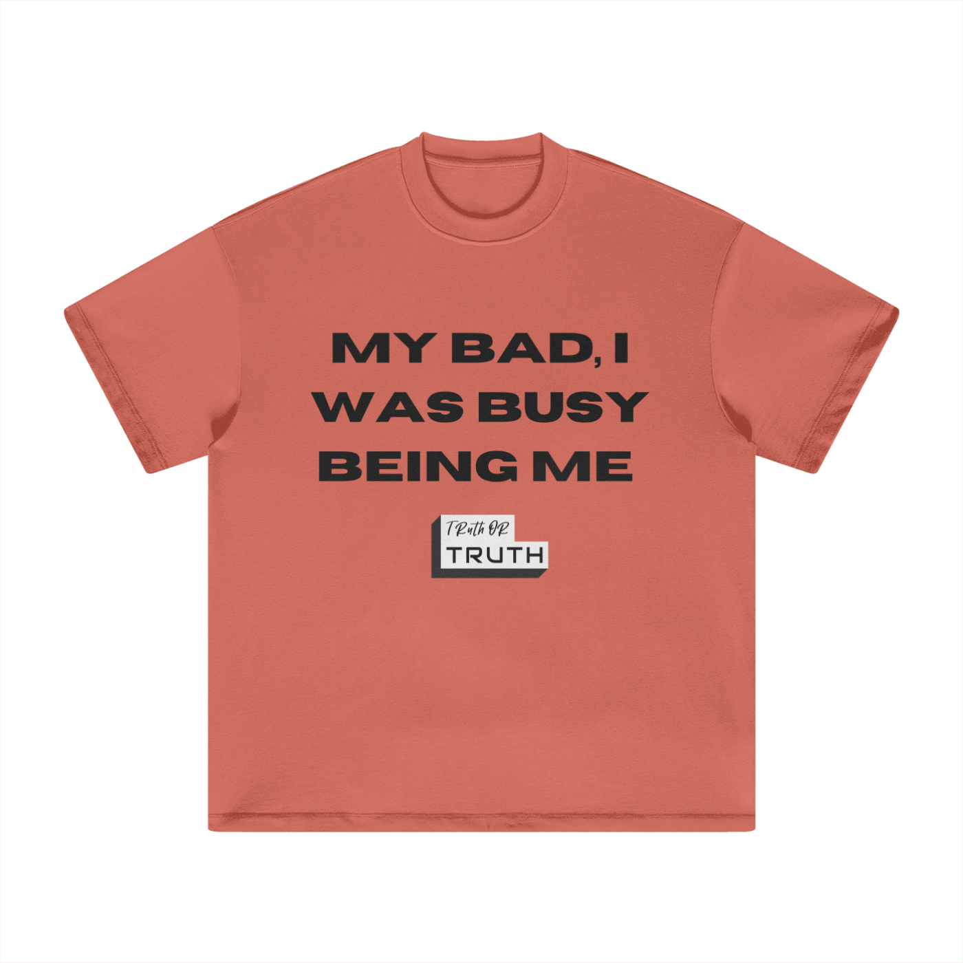 Busy Being Me Heavyweight Earth Tone FOG T-Shirt - 305GSM