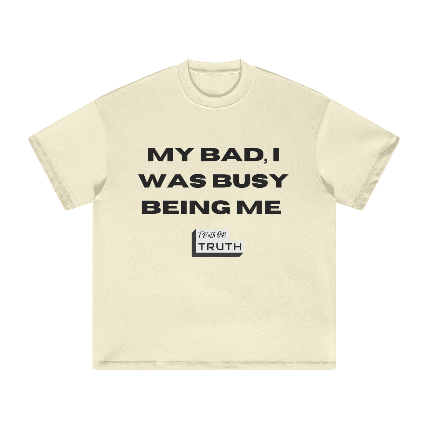 Busy Being Me Heavyweight Earth Tone FOG T-Shirt - 305GSM