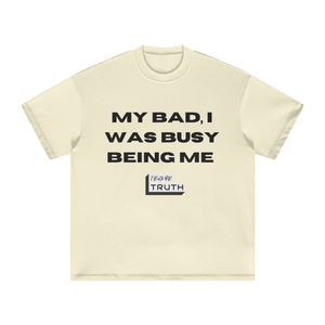 Busy Being Me Heavyweight Earth Tone FOG T-Shirt - 305GSM