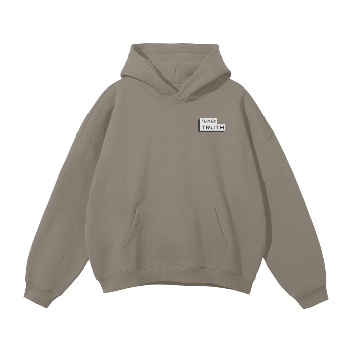 Strengthen Me Streetwear Unisex Oversized Solid Color Fleece Hoodie