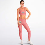 Load image into Gallery viewer, Coral Padded Sports Bra &amp; Leggings - AOP
