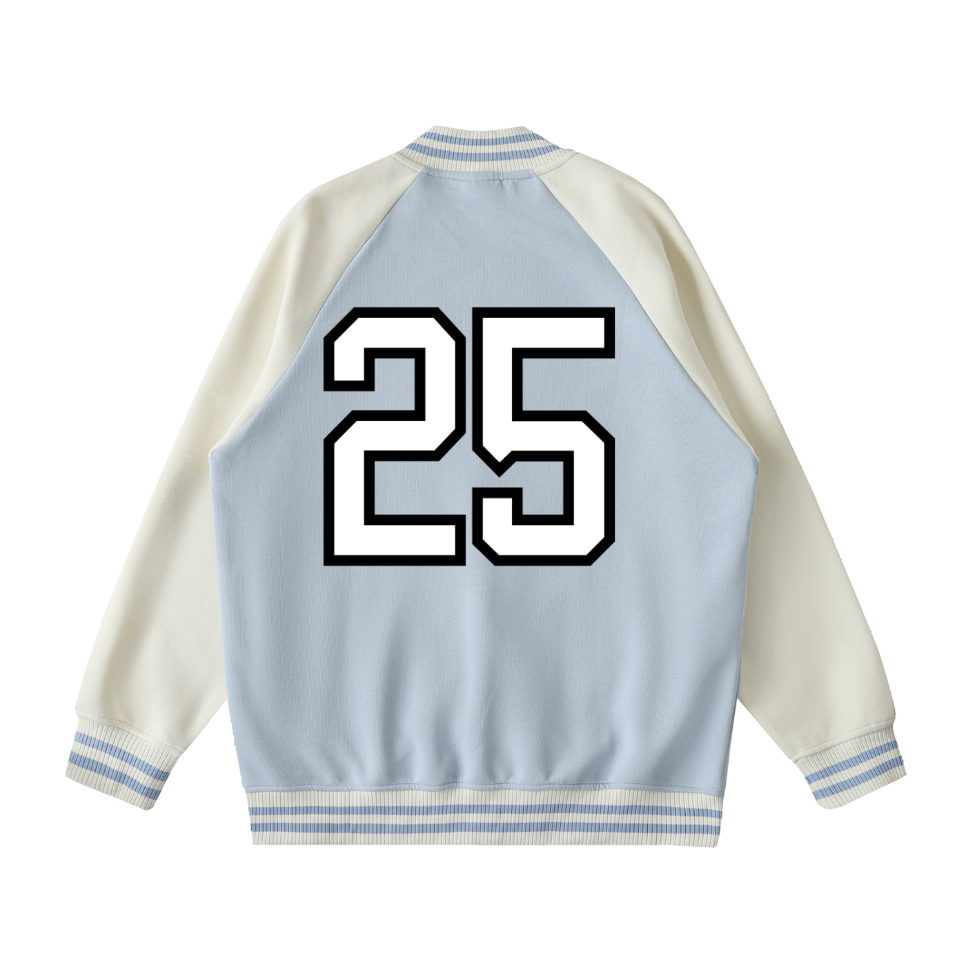 Truthortruth Two Tone Raglan Sleeve Varsity Jacket