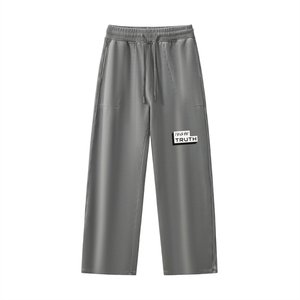 TruthorTruth Raw-Seam Enzyme Washed Sweatpants